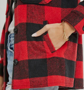 Buffalo Plaid Shacket - Plus