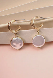 Bailey Drop Huggie Earrings