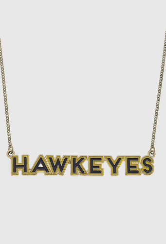 Iowa Hawkeyes Enamel Necklace