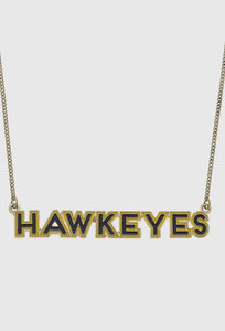 Iowa Hawkeyes Enamel Necklace