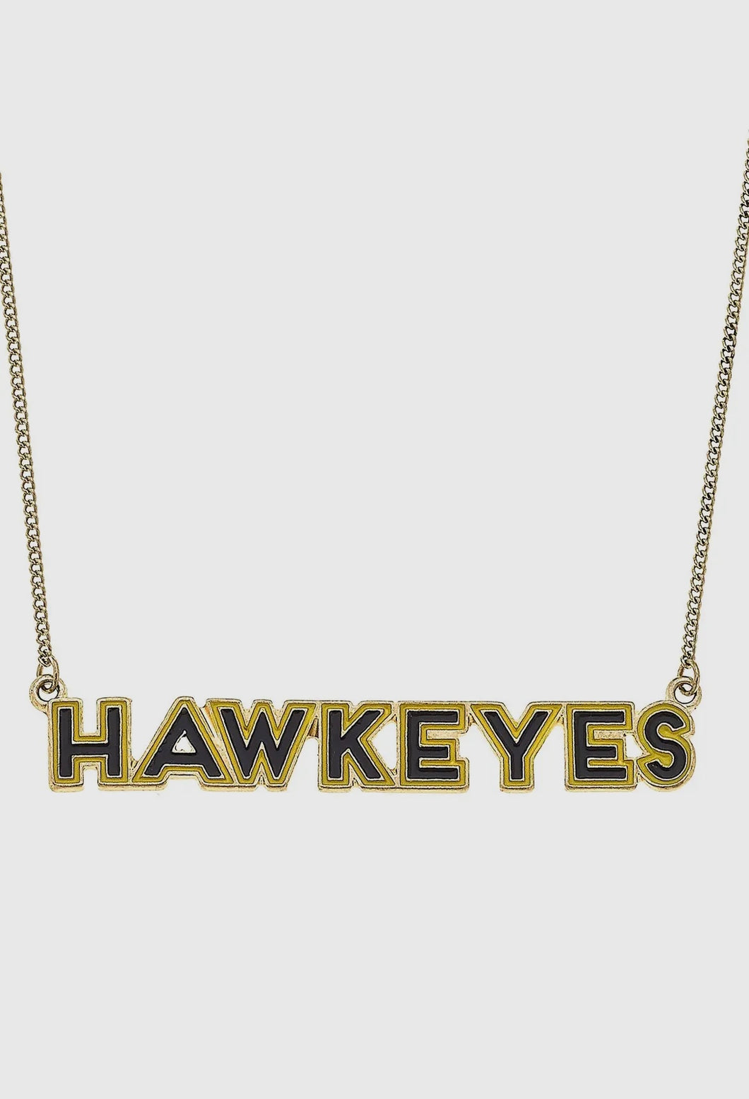 Iowa Hawkeyes Enamel Necklace