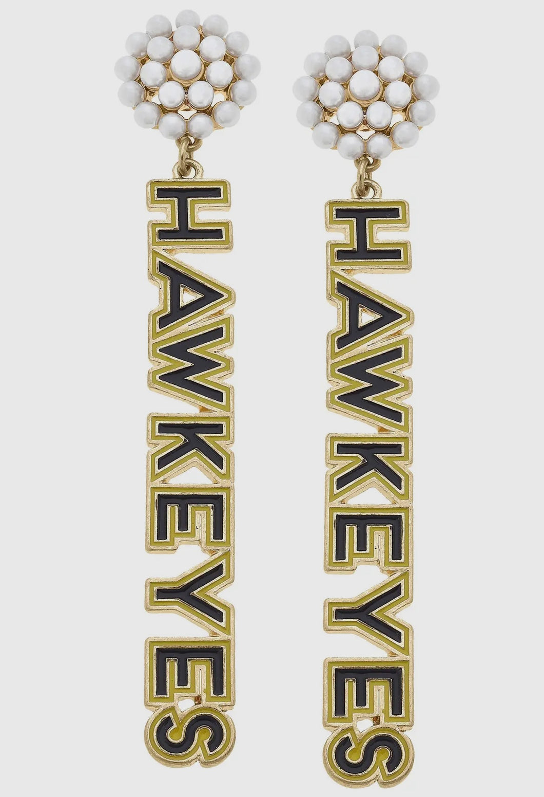 Iowa Hawkeyes Enamel Earrings