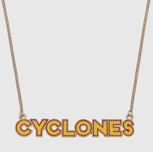 Iowa State Cyclones Enamel Necklace