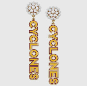 Iowa State Cyclones Enamel Earrings