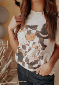 Checkered Ghost Graphic Tee