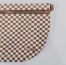 Load image into Gallery viewer, Westlyn Woven Bum Bag - Checkered Tan
