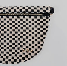Load image into Gallery viewer, Westlyn Woven Bum Bag - Checkered Black