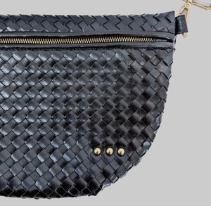 Westlyn Woven Bum Bag - Black