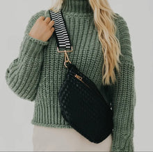 Load image into Gallery viewer, Westlyn Woven Bum Bag - Black
